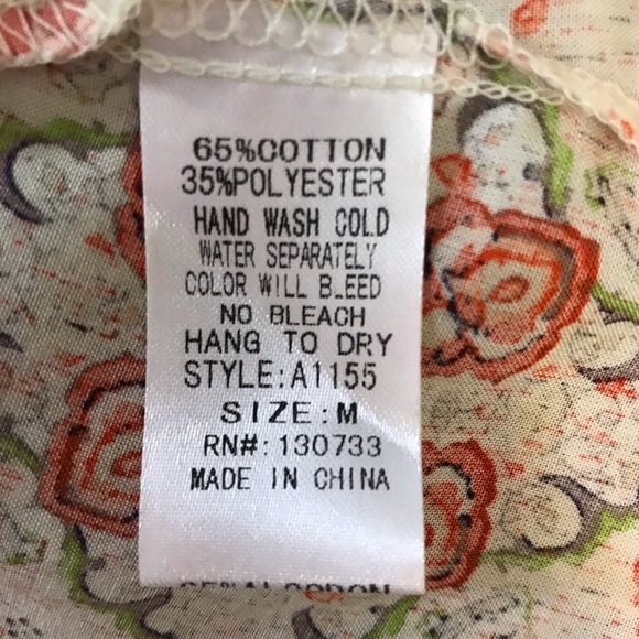 Umgee Peasant Tunic Top M - Picture 3 of 3